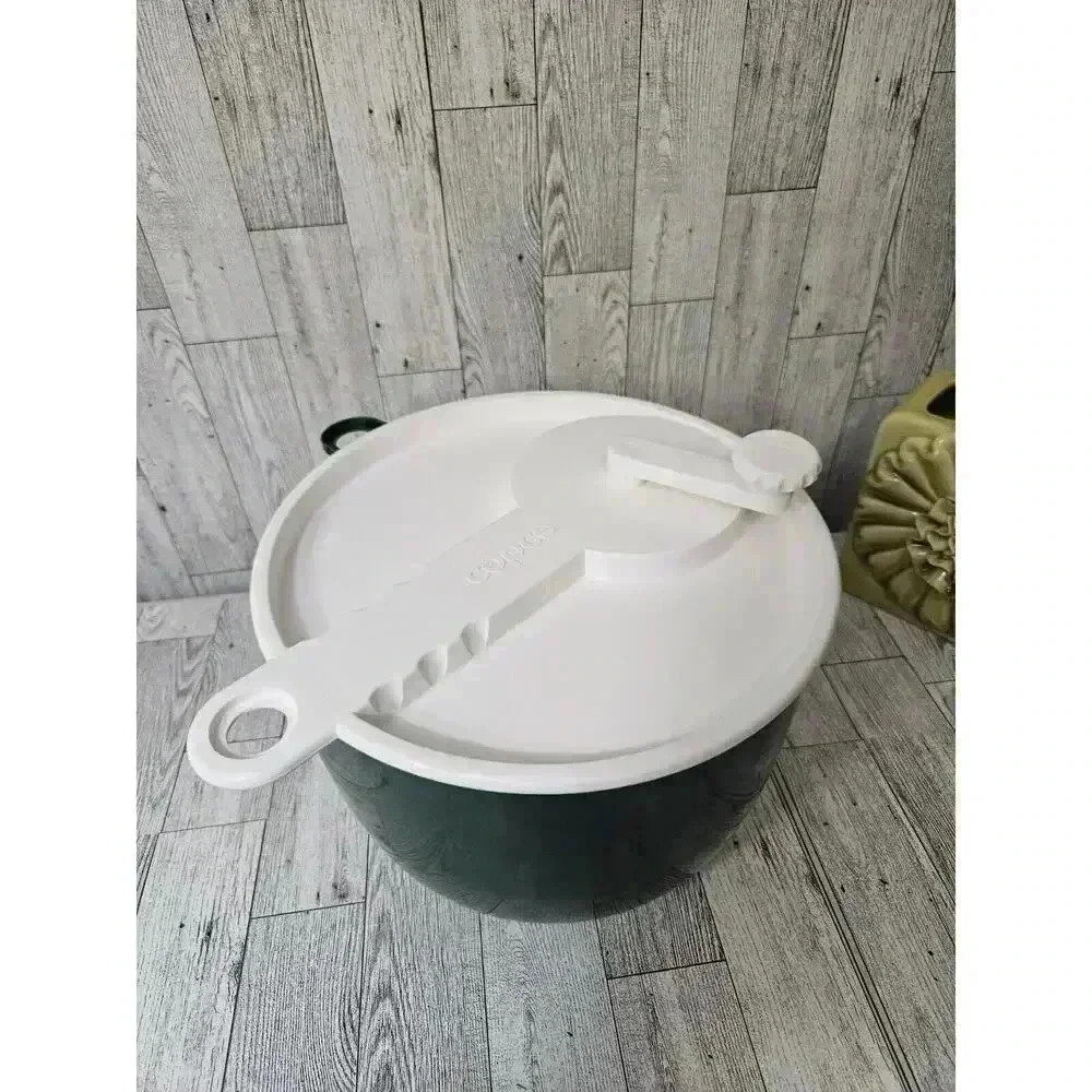 Vintage Green Mid-century Modern Sam Lebowitz 604 COPCO Salad Spinner Made USA
